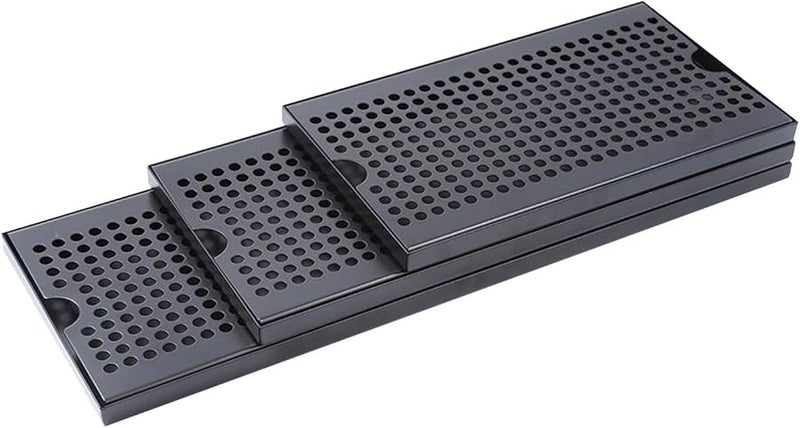 Stainless Steel Drip Tray with Removable Drain Plate 50x17 5x1 5cm for Kegerator Bar Espresso - Image 3